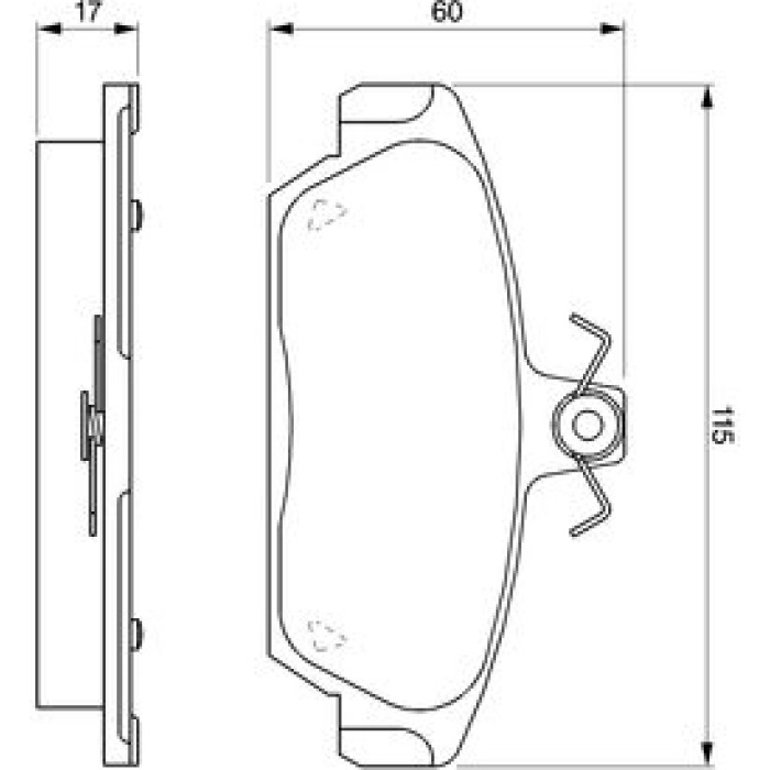 Bosch Bremsbelagsatz 0 986 424 092
