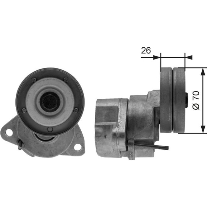 Gates Spannrolle T38154 Gates Spannrolle T38154