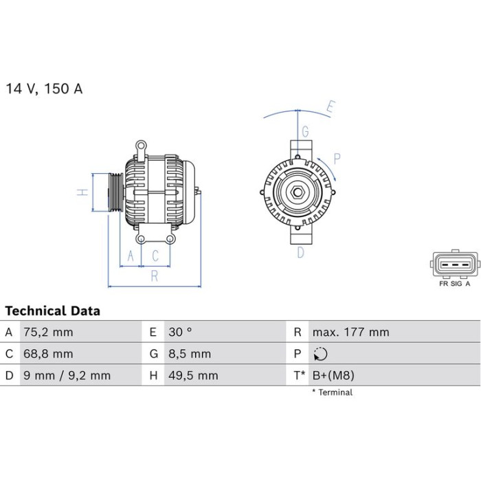 Bosch Lichtmaschine 0 986 086 440 Bosch Lichtmaschine 0 986 086 440
