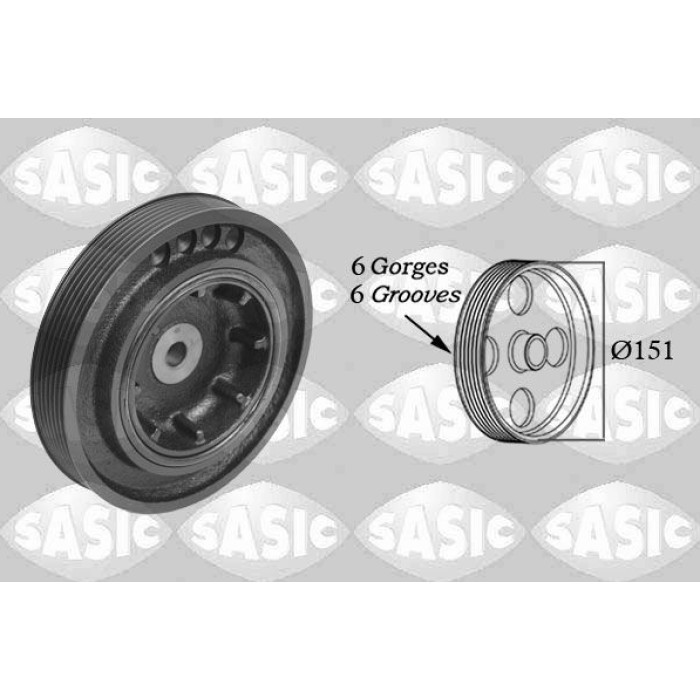 SASIC Riemenscheibe, Kurbelwelle 2154006 SASIC Riemenscheibe, Kurbelwelle 2154006