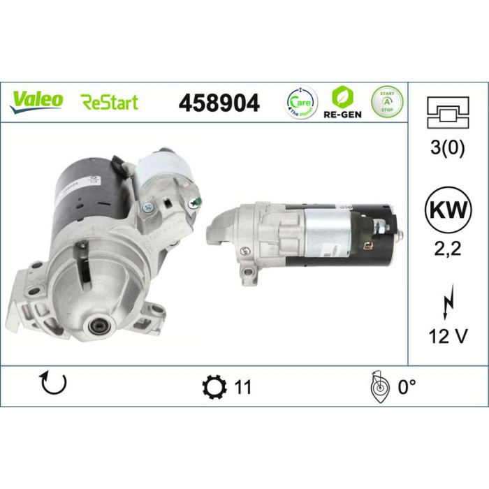 Valeo Anlasser 458904 Valeo Anlasser 458904