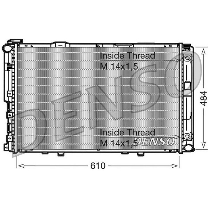 Denso Motorkühler DRM17039 Denso Motorkühler DRM17039