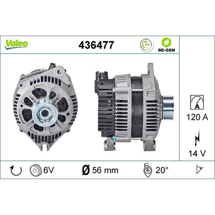 Valeo Lichtmaschine 436477 Valeo Lichtmaschine 436477