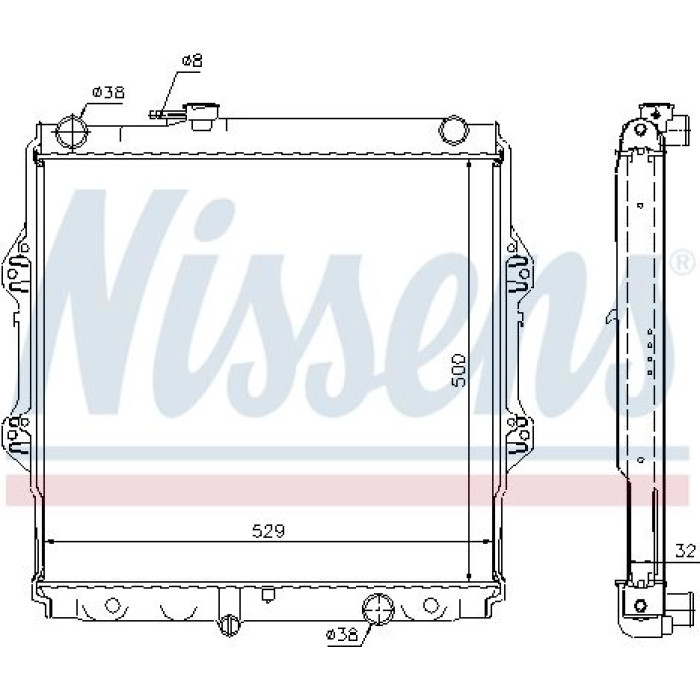 Nissens Wasserkühler PKW 64598A Nissens Wasserkühler PKW 64598A