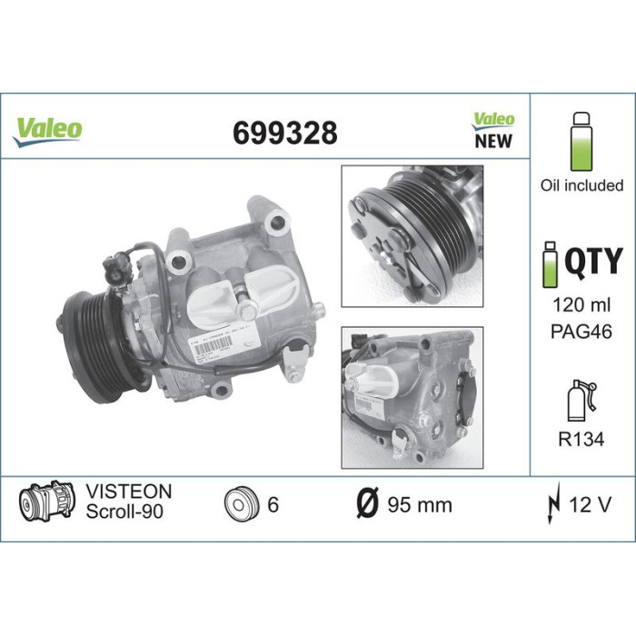 Valeo Kompressor 699328 Valeo Kompressor 699328