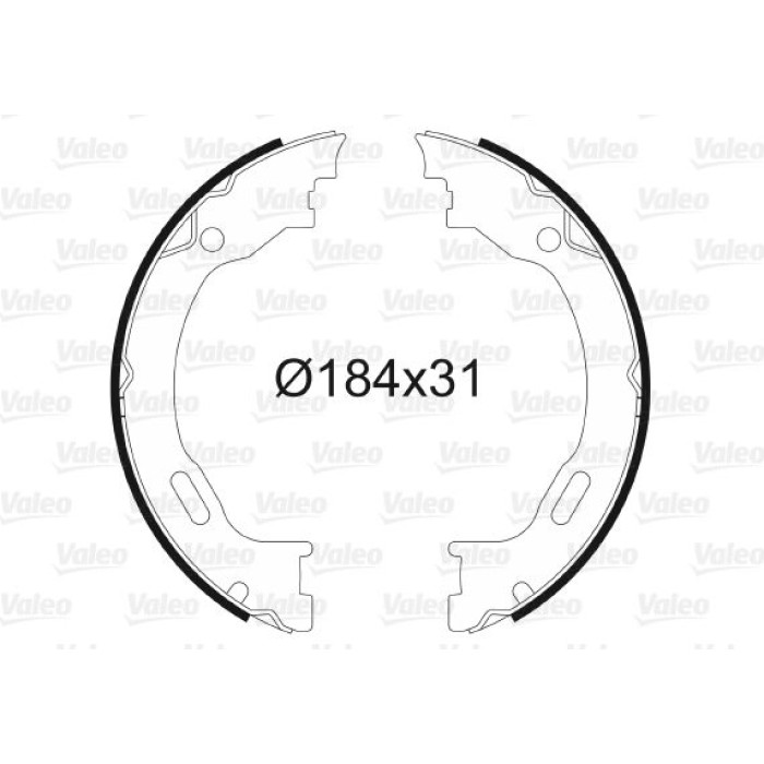 Valeo Bremsbacken 564010 Valeo Bremsbacken 564010