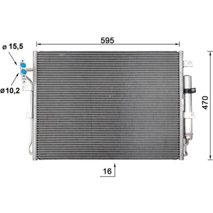 MAHLE Kondensator, Klimaanlage AC 959 000S MAHLE Kondensator, Klimaanlage AC 959 000S