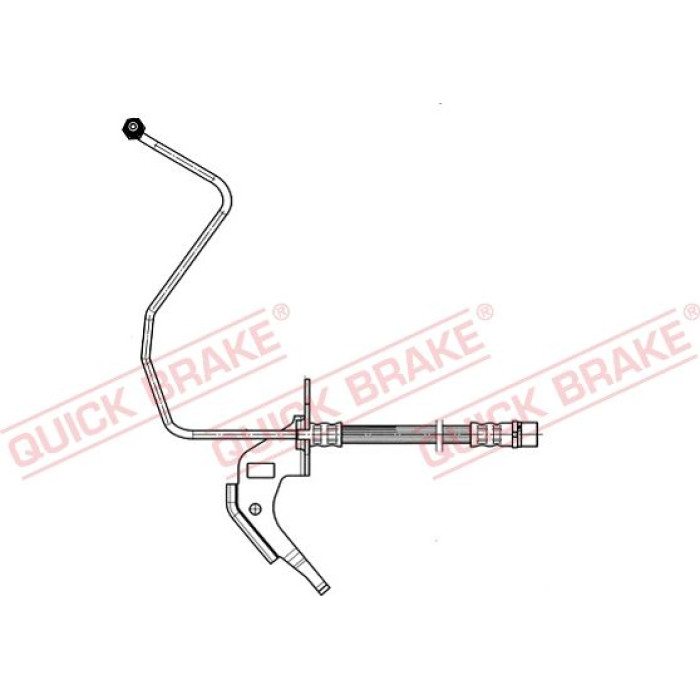 Quick Brake PHD564 Bremsschlauch Hinterachse rechts inkl. Rohrleitung 35.914 Quick Brake PHD564 Bremsschlauch Hinterachse rechts inkl. Rohrleitung 35.914