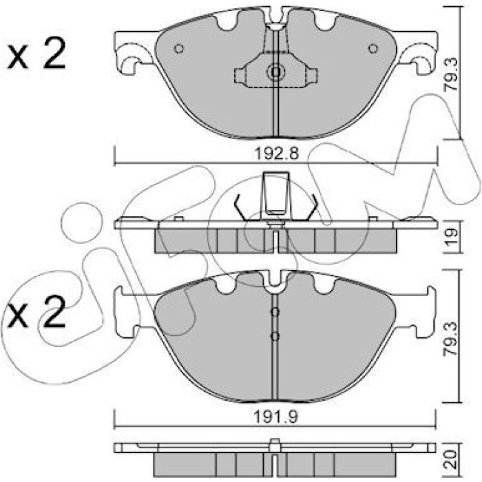 CIFAM Bremsbelagsatz, Scheibenbremse 822-830-0 CIFAM Bremsbelagsatz, Scheibenbremse 822-830-0