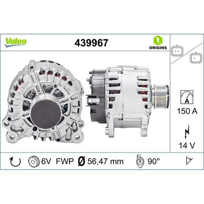Valeo Lichtmaschine 439967 Valeo Lichtmaschine 439967