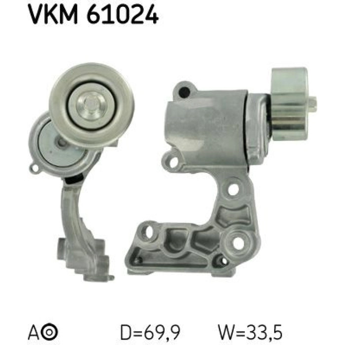 SKF Keilrippenriemen-Spannrolle VKM 61024 SKF Keilrippenriemen-Spannrolle VKM 61024