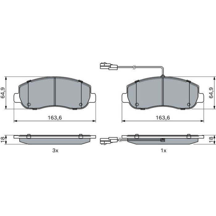 0 986 494 894 Bosch Bremsbelagsatz 0 986 494 894 0 986 494 894 Bosch Bremsbelagsatz 0 986 494 894