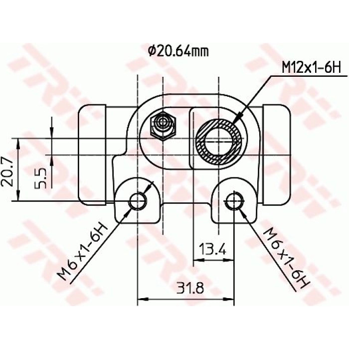 TRW Radbremszylinder BWF128 TRW Radbremszylinder BWF128