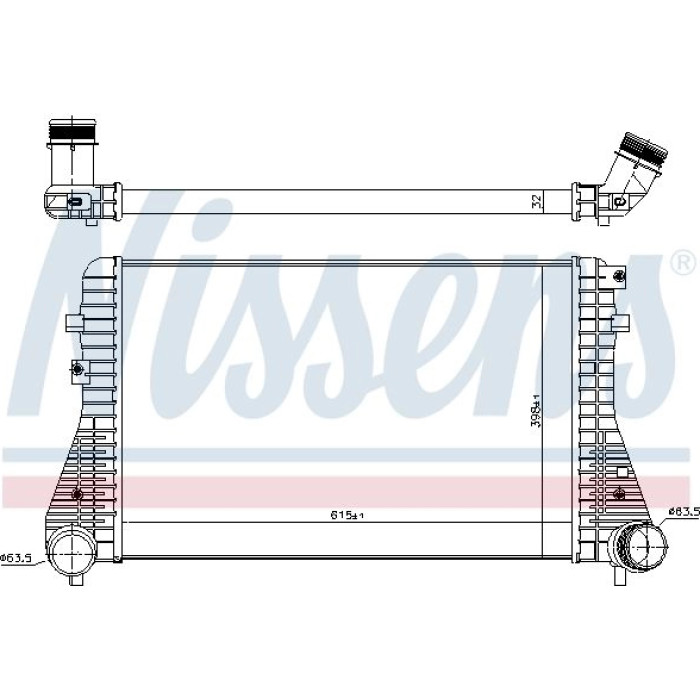 Nissens Ladeluftkühler PKW 96575 Nissens Ladeluftkühler PKW 96575
