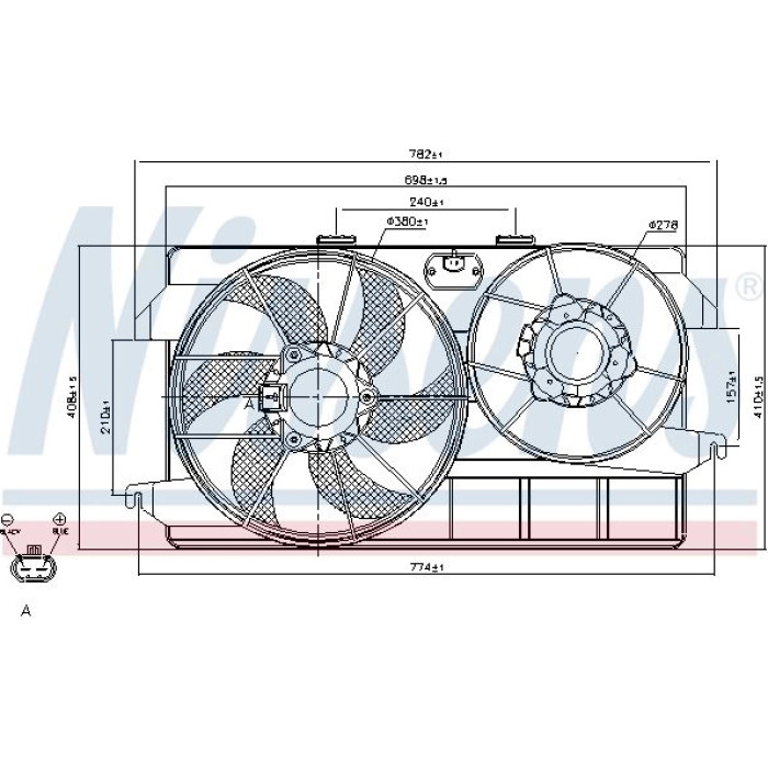 Nissens Kühlerlüfter PKW 85262 Nissens Kühlerlüfter PKW 85262