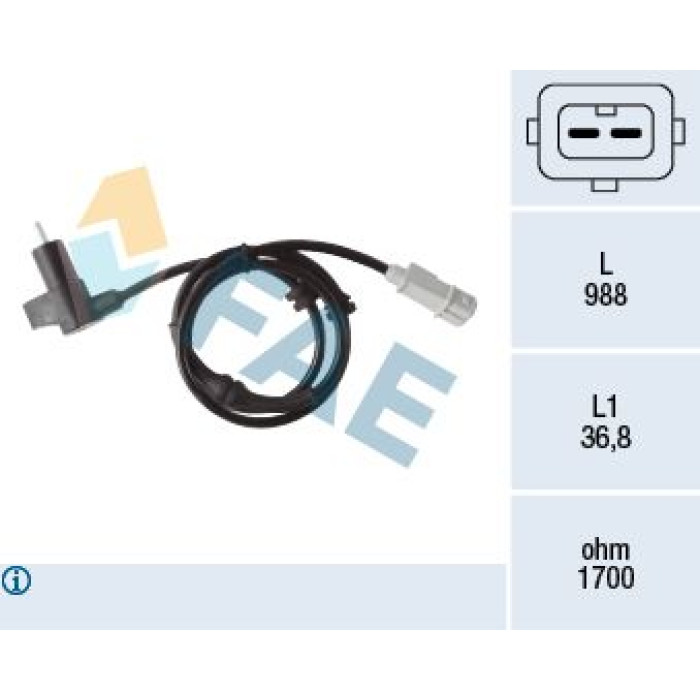 FAE Sensor, Raddrehzahl 78373 FAE Sensor, Raddrehzahl 78373