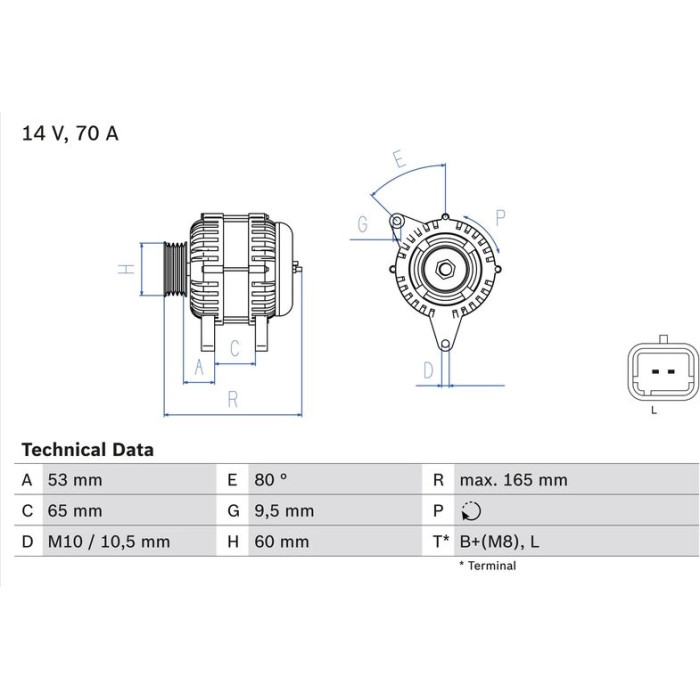 Bosch Lichtmaschine 0 986 045 261