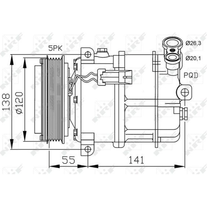 32313 NRF Kompressor 32313 32313 NRF Kompressor 32313