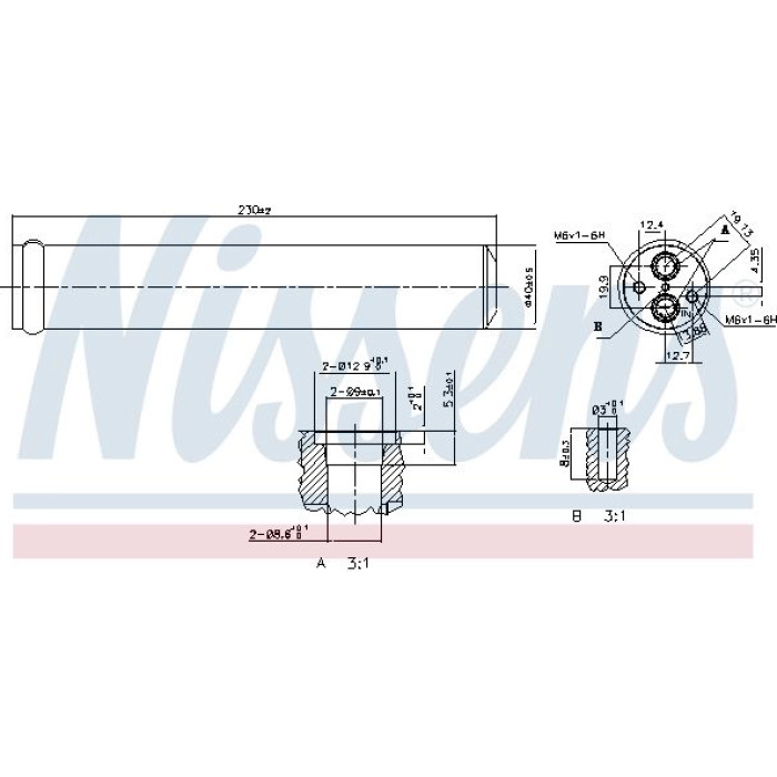 Nissens Klimaanlagentrockner PKW 95406 Nissens Klimaanlagentrockner PKW 95406