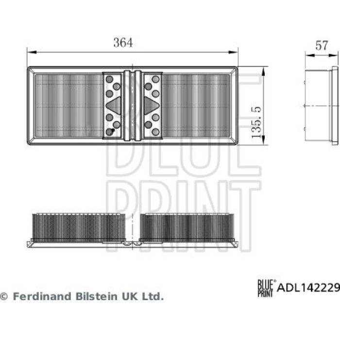 BLUE PRINT Luftfilter ADL142229 BLUE PRINT Luftfilter ADL142229