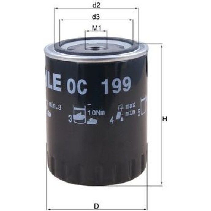 Mahle Original Ölfilter OC 199 Mahle Original Ölfilter OC 199