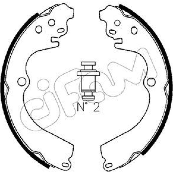 153-383 CIFAM Bremsbackensatz 153-383 153-383 CIFAM Bremsbackensatz 153-383