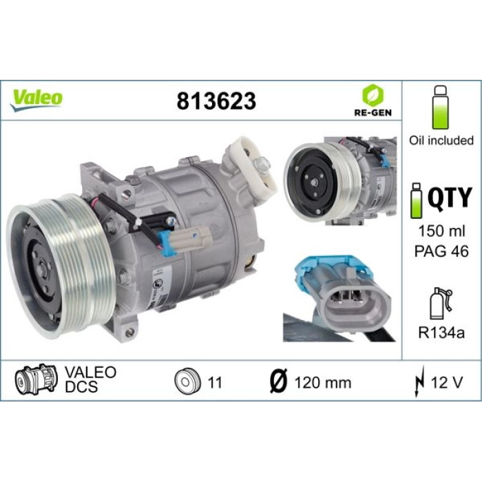 Valeo Kompressor 813623 Valeo Kompressor 813623