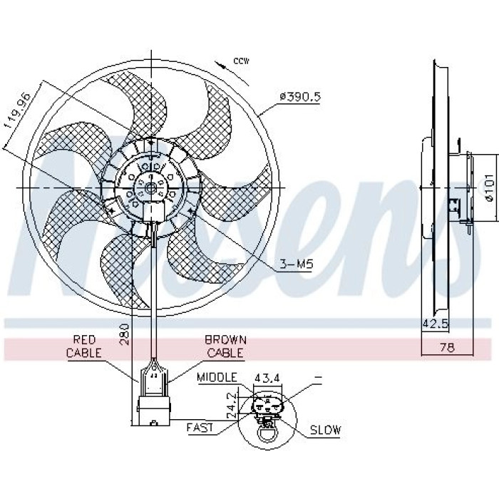 Nissens Kühlerlüfter PKW 850074 Nissens Kühlerlüfter PKW 850074