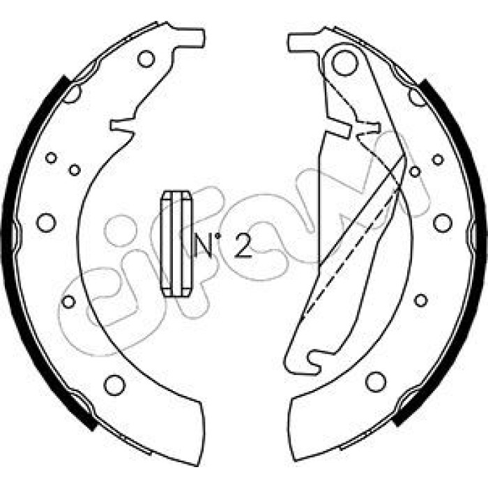 CIFAM Bremsbackensatz 153-012 CIFAM Bremsbackensatz 153-012