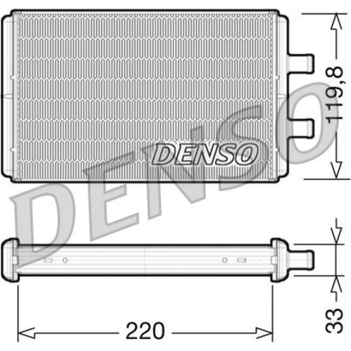 Denso Wärmetauscher DRR12007 Denso Wärmetauscher DRR12007