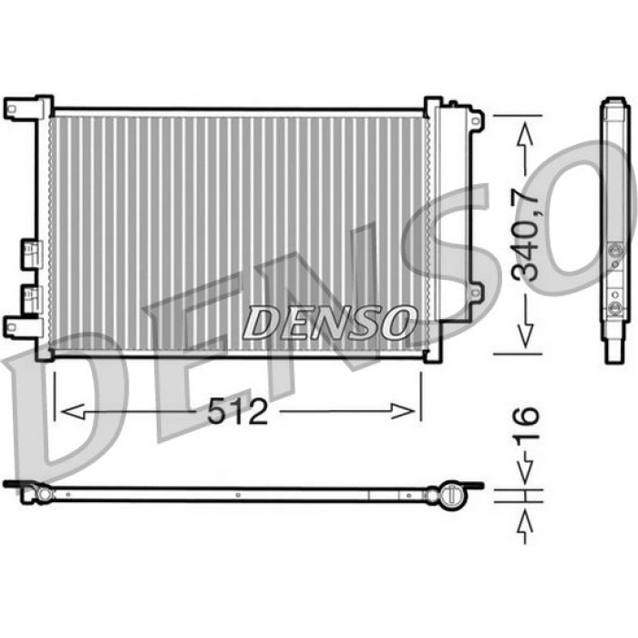 Denso Klimakondensator DCN01010 Denso Klimakondensator DCN01010