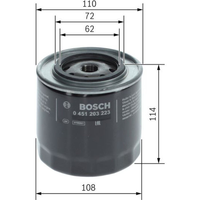 0 451 203 223 Bosch Ölfilter 0 451 203 223 0 451 203 223 Bosch Ölfilter 0 451 203 223