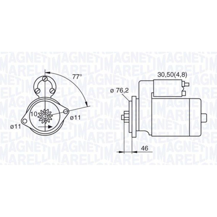 Magneti Marelli Anlasser 063521230160 Magneti Marelli Anlasser 063521230160