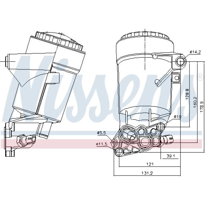 Nissens Ölkühler PKW 91338 Nissens Ölkühler PKW 91338
