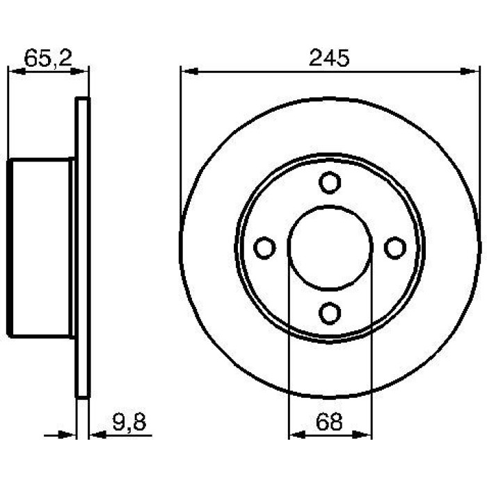 Bosch Bremsscheibe Hinterachse 0 986 478 073 Bosch Bremsscheibe Hinterachse 0 986 478 073