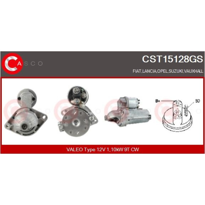 CASCO Anlasser CST15128GS CASCO Anlasser CST15128GS