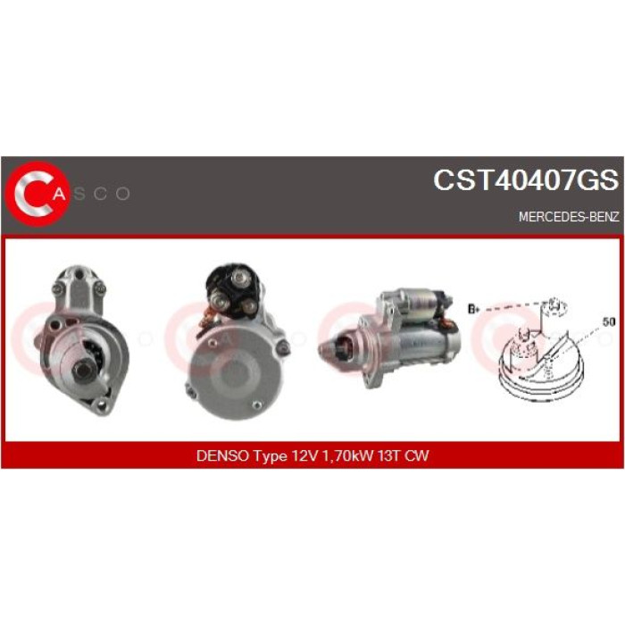 CASCO Anlasser CST40407GS CASCO Anlasser CST40407GS