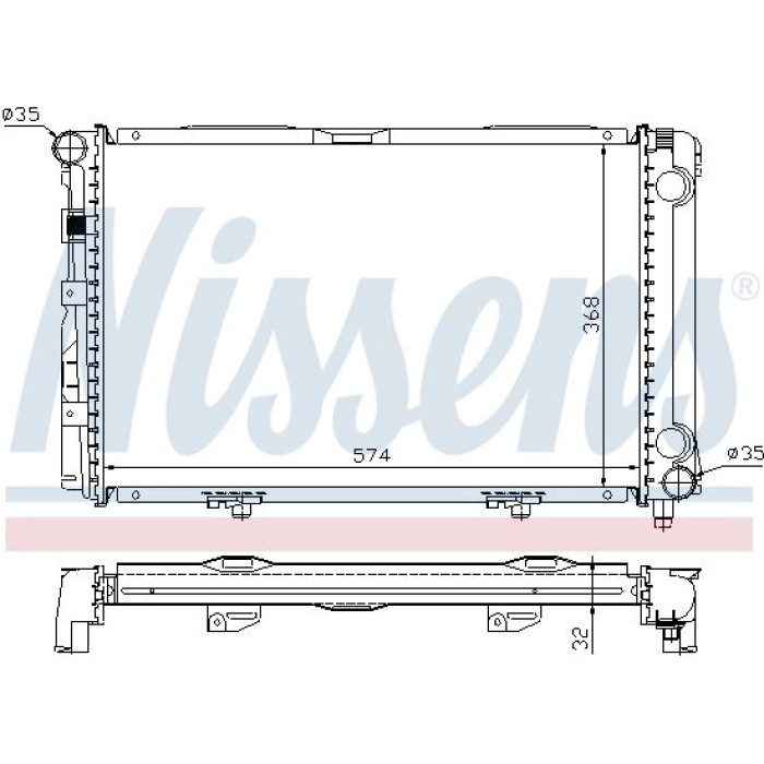Nissens Wasserkühler PKW 62671A Nissens Wasserkühler PKW 62671A