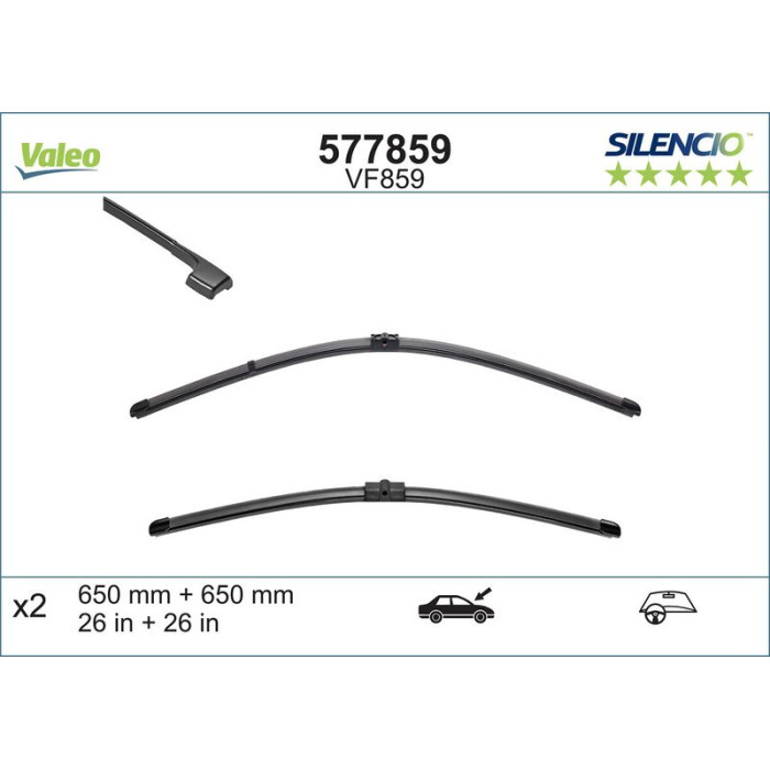Valeo VM859 Silencio X.TRM Wischer 577859 Valeo VM859 Silencio X.TRM Wischer 577859