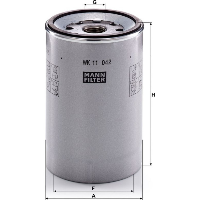 WK 11 042 z MANN-FILTER Kraftstofffilter LKW WK 11 042 z WK 11 042 z MANN-FILTER Kraftstofffilter LKW WK 11 042 z