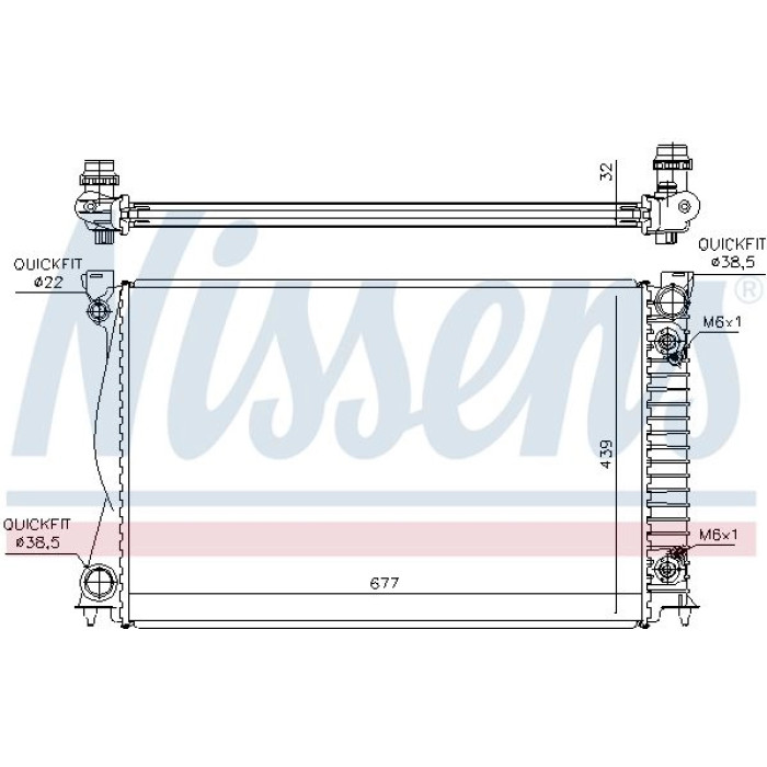 Nissens Wasserkühler PKW 60233A