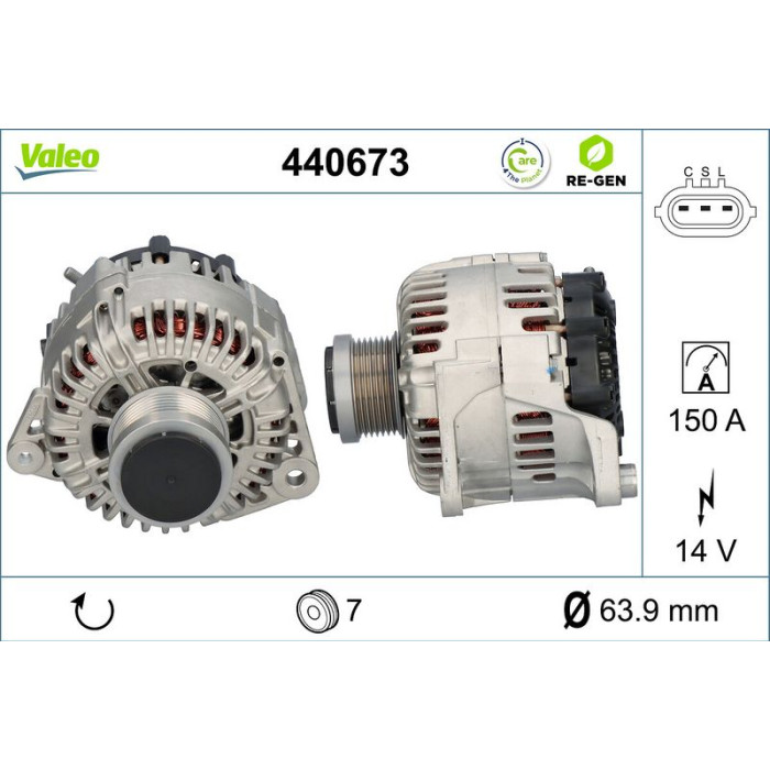 Valeo Lichtmaschine 440673 Valeo Lichtmaschine 440673
