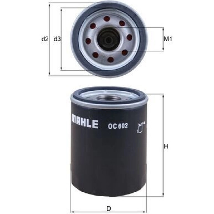Mahle Original Ölfilter OC 602