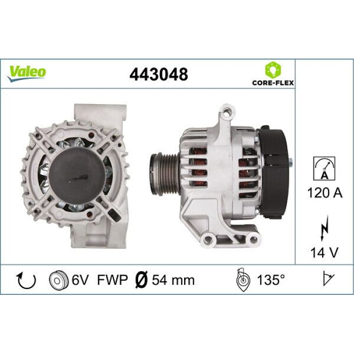Valeo Lichtmaschine 443048 Valeo Lichtmaschine 443048