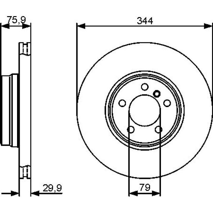 Bosch Bremsscheibe Vorderachse 0 986 479 475 Bosch Bremsscheibe Vorderachse 0 986 479 475