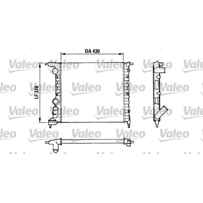 Valeo Motorkühler 816658 Valeo Motorkühler 816658