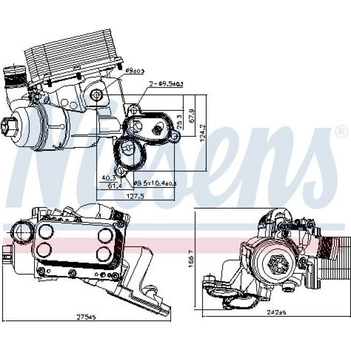 Nissens Ölkühler PKW 90924 Nissens Ölkühler PKW 90924
