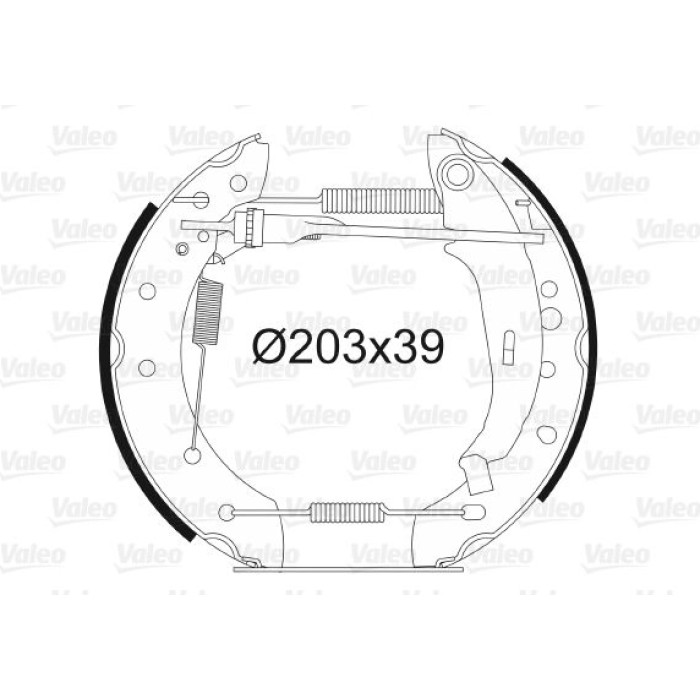 Valeo Bremsbacken 554849 Valeo Bremsbacken 554849