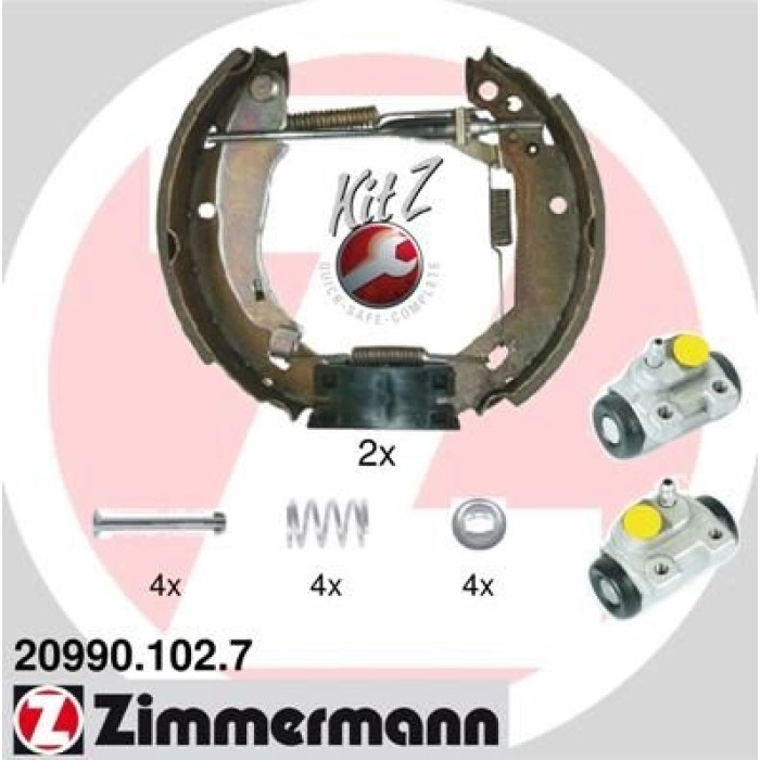 ZIMMERMANN Bremsbacken 20990.102.7 ZIMMERMANN Bremsbacken 20990.102.7