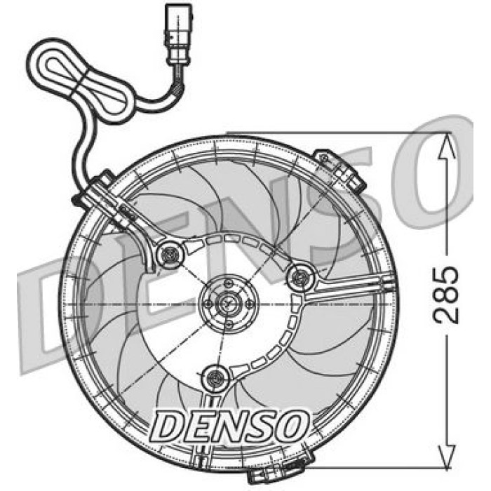 Denso Kühlerlüfter DER02005